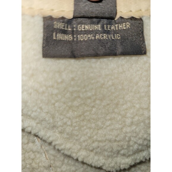 Vintage Guess Tan Suede Penny Lane Patchwork Y2K Coat Women's Size S - Picture 6 of 9